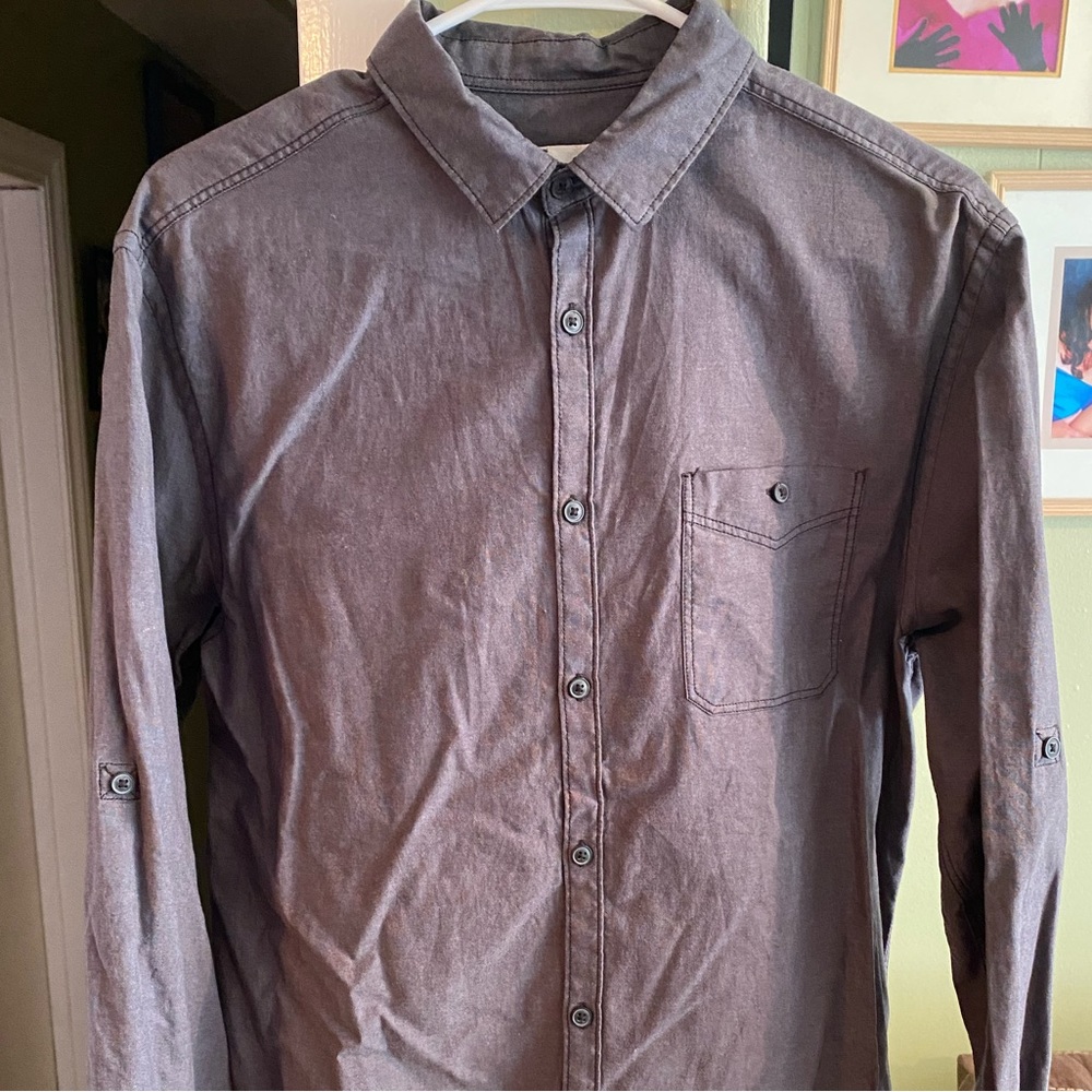 Grey Button up